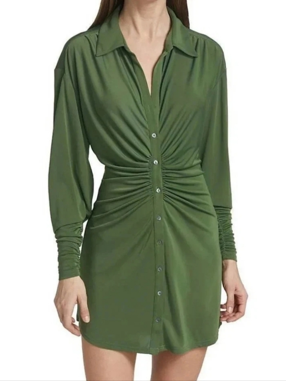 Cinq A Sept‎ Arden Ruched Shirt Dress
